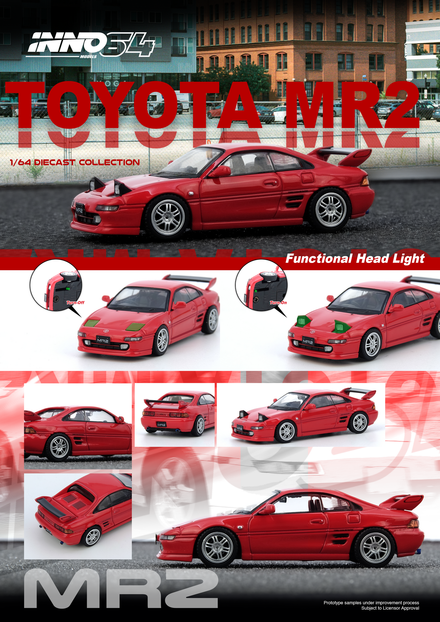 **PRE ORDER** INNO64 Toyota MR2 (SW20) Red