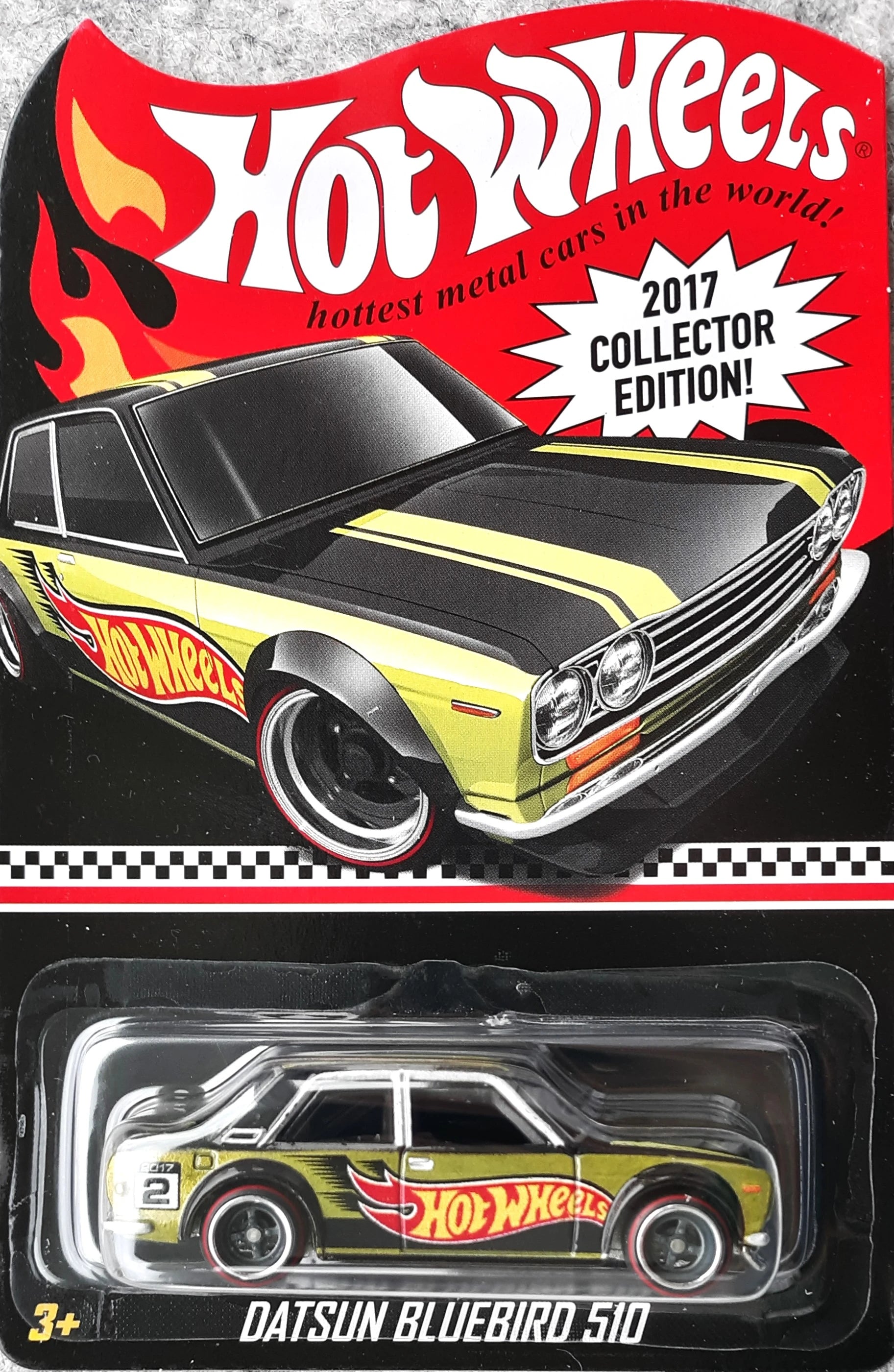 Hot Wheels Collectors 2017 Mail In Datsun Bluebird 510 Redline Diecast