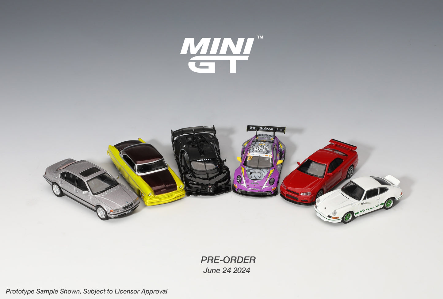 Pre Order Mini GT Porsche 911 Carrera RS 2.7 Grand Prix White with Green Livery
