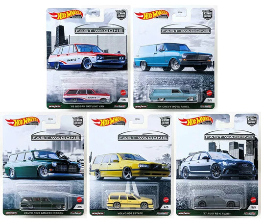 Hot Wheels Premium Car Culture 2021 Fast Wagons Set Of 5