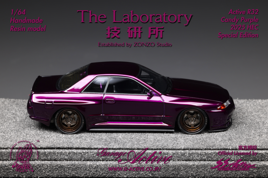 The Laboratory Garage Active By Zonzo Studio 2025 Hobby Expo China Exclusive Limited Edition R32 GTR Skyline - Candy Purple