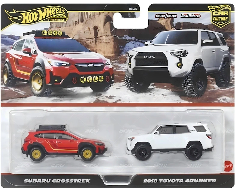 **PRE ORDER** Hot Wheels Premium Twin Pack Subaru Crosstrek & 2018 Toyota 4Runner