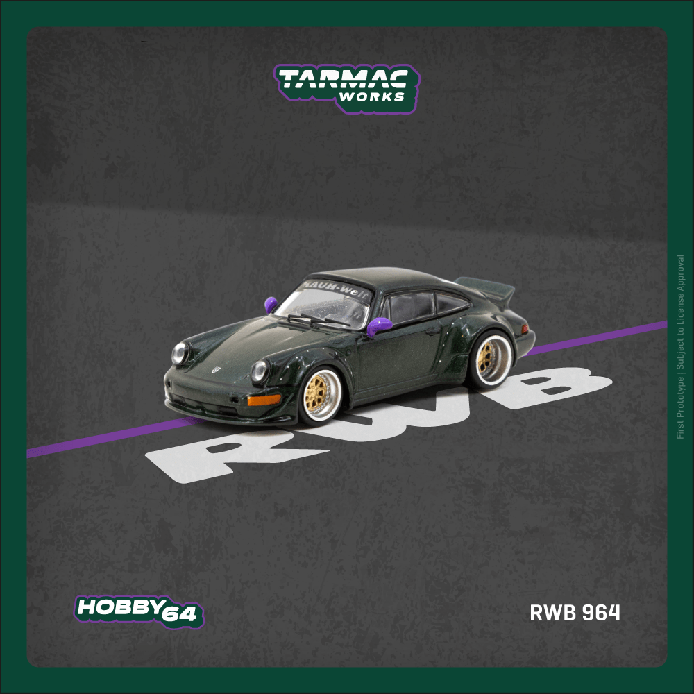 **PRE ORDER** Tarmac Works Porsche RWB 964 - Green