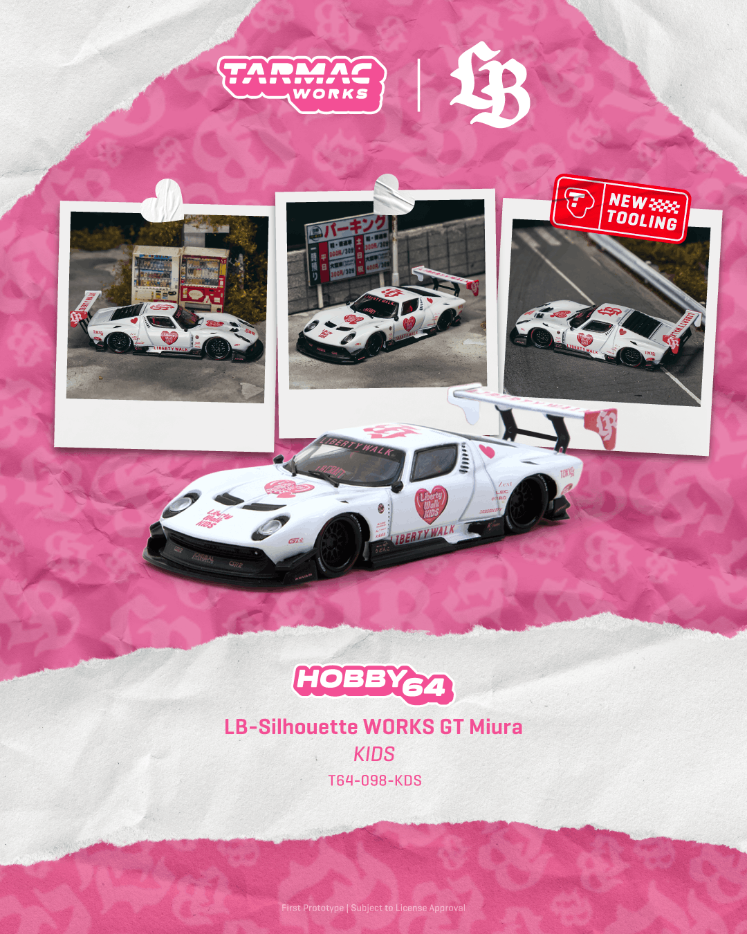 **PRE ORDER** Tarmac Works Hobby 64 LB-Silhouette WORKS GT Miura KIDS