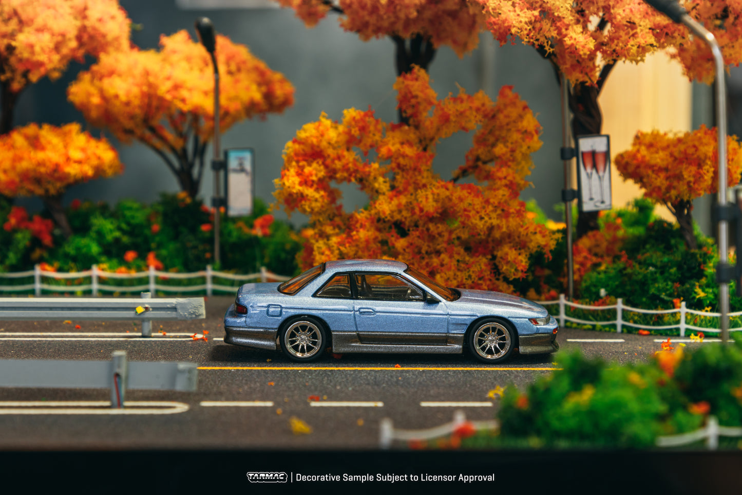 **PRE ORDER** Tarmac Works Nissan Silvia S13 Vertex - Blue / Grey