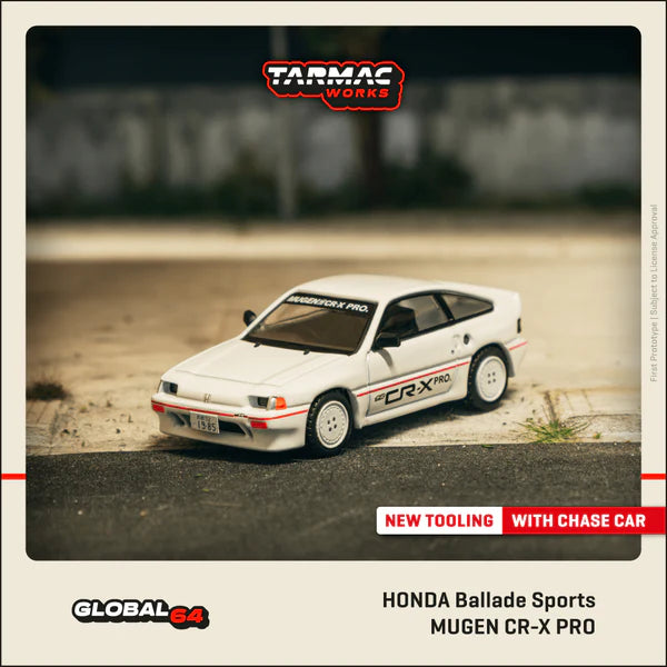 **PRE ORDER** Tarmac Works Honda Ballade Sports MUGEN CR-X PRO White