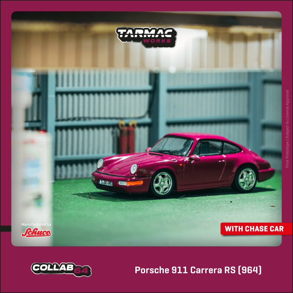 **PRE ORDER** Tarmac Works Porsche 911 964 RS - Ruby Star