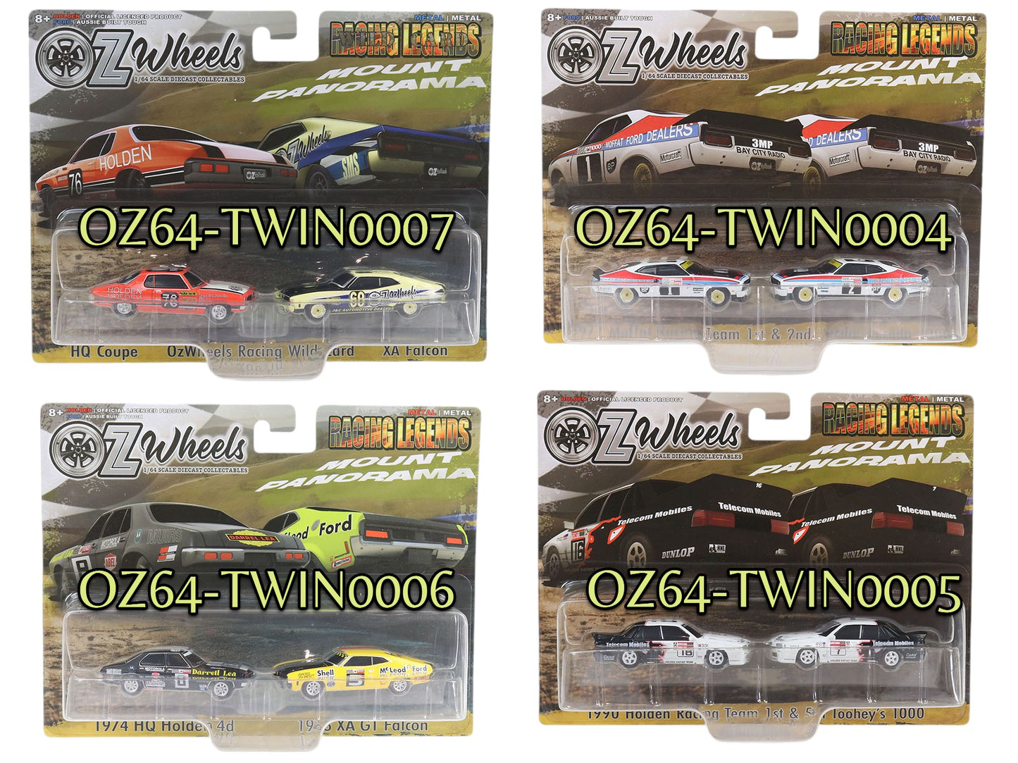 OZ Wheels Bathurst Racing Legends Twin Packs
