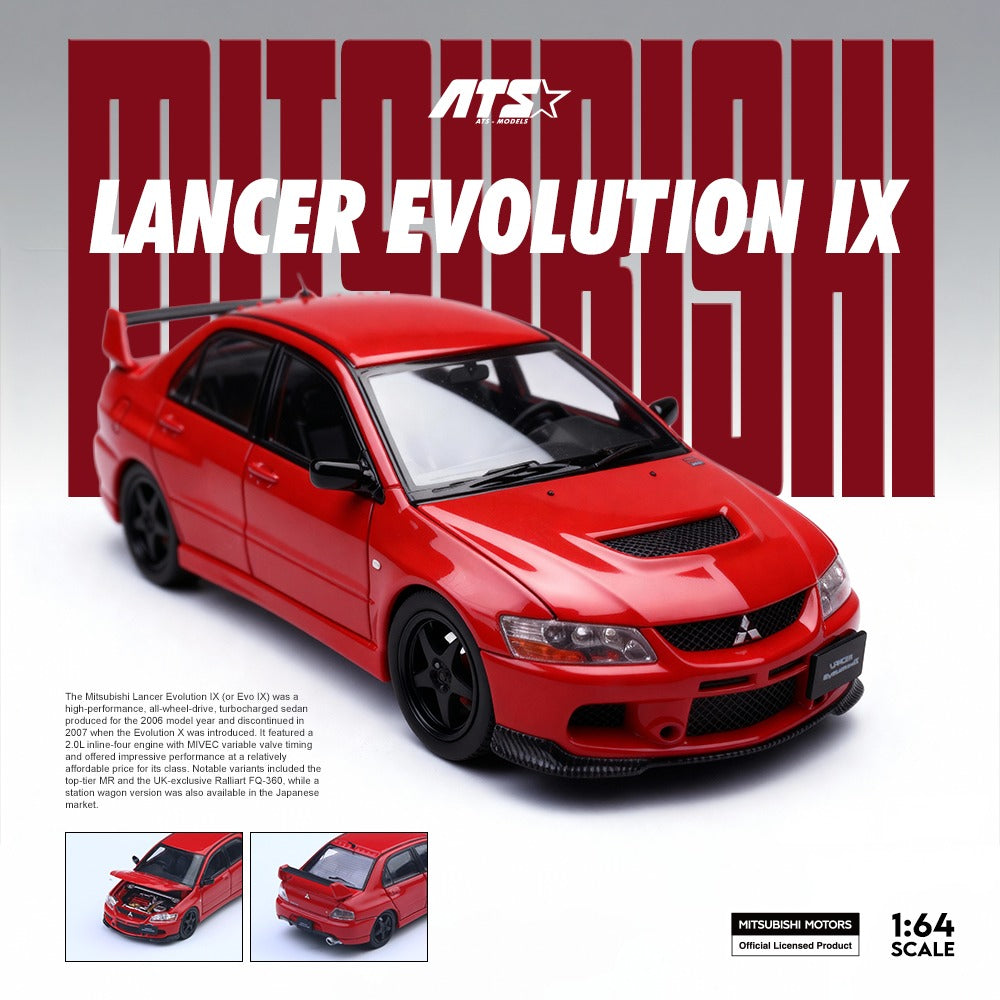 **PRE ORDER** ATS Mitsubishi Lancer Evolution IX Red ATS880801