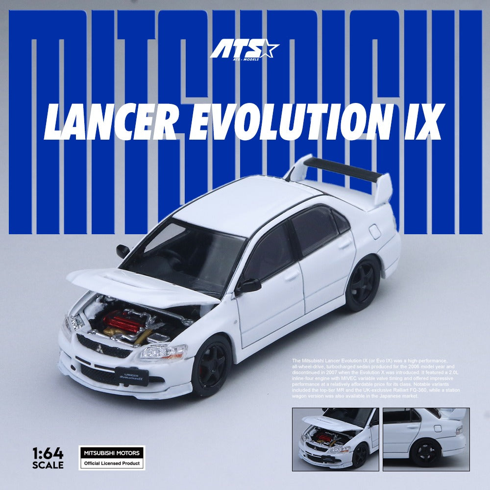 **PRE ORDER** ATS Mitsubishi Lancer Evolution IX White ATS880803