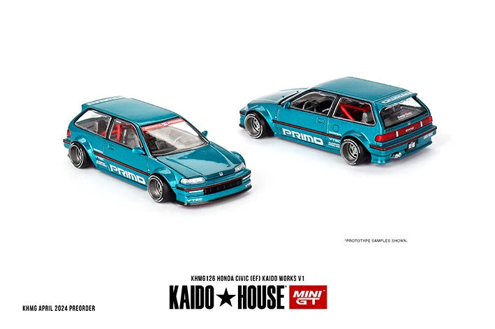 Kaido House x Mini GT Honda Civic EF Kaido Works V1 - KHMG126