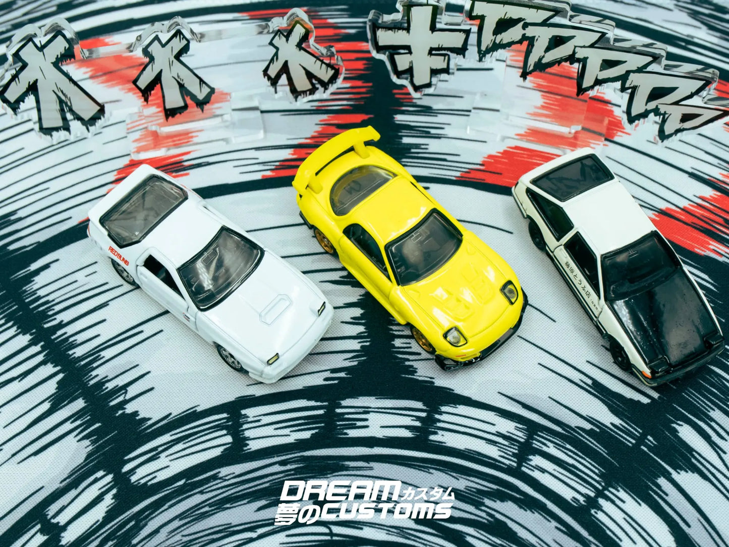 Dream Customs Small Desktop Diorama Mat - Manga Series JP Drift Corner