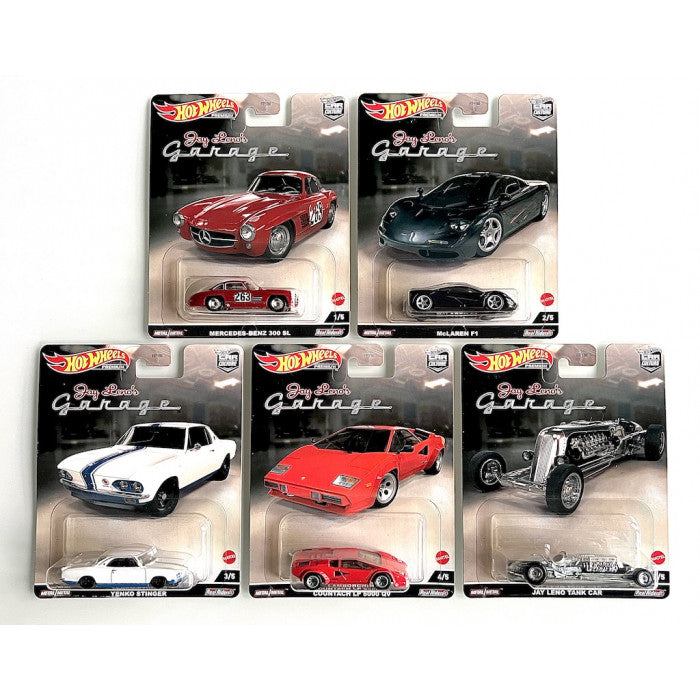 Hot Wheels Car Culture Jay Leno s Garage Set Of 5 Redline Diecast