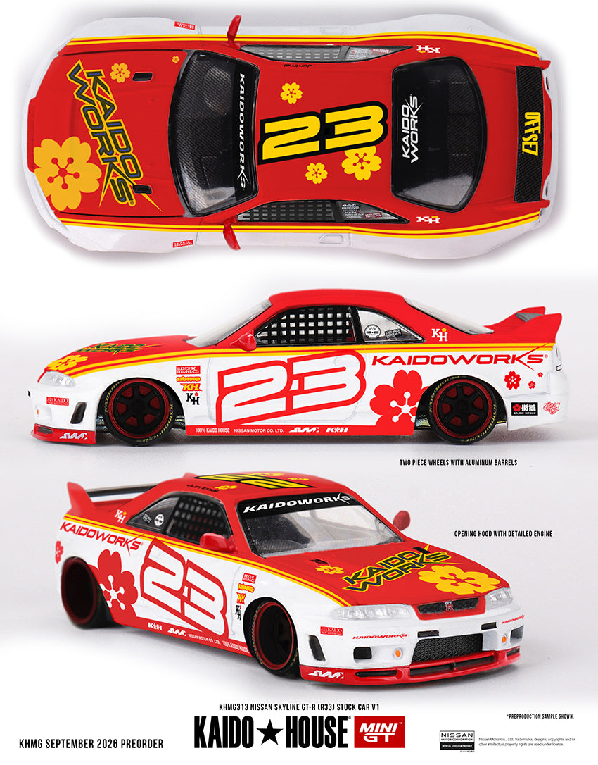 **PRE ORDER** Kaido House Nissan Skyline GT-R (R33) Kaido Stock Car V1 - KHMG313