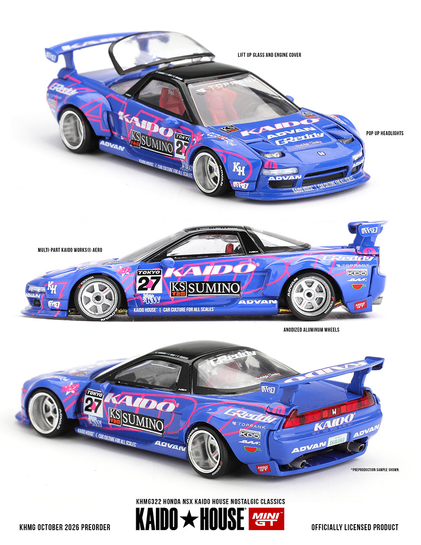 **PRE ORDER** Kaido House x Mini GT Honda NSX Kaido House Nostalgic Classics - KHMG322