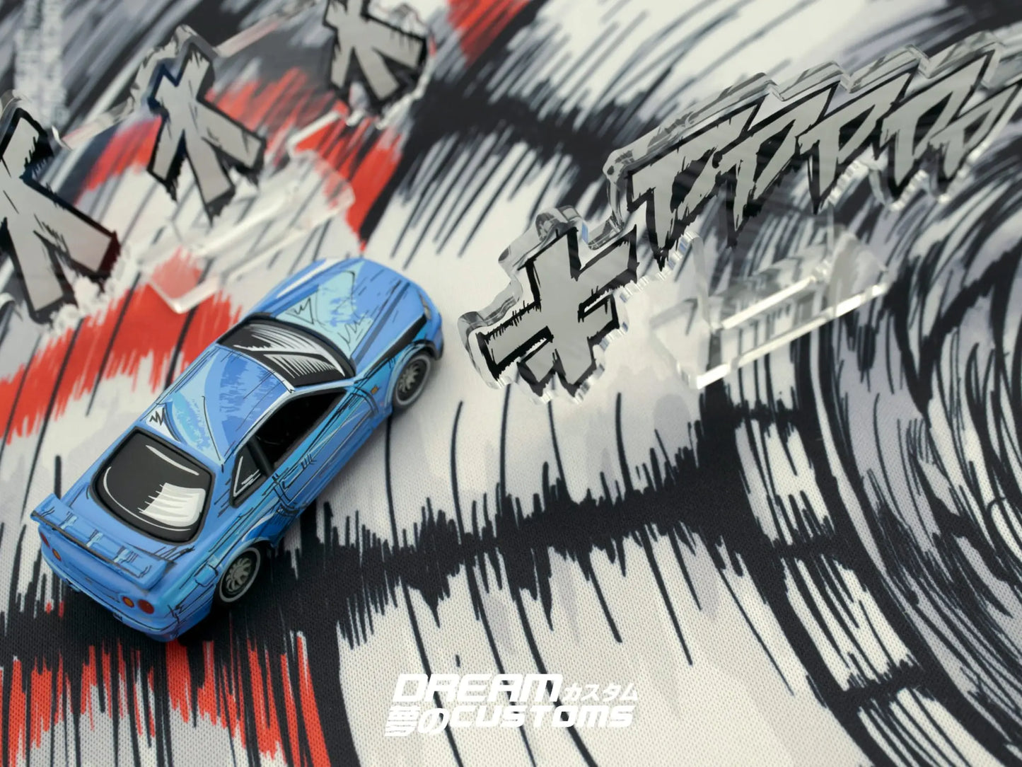 Dream Customs Small Desktop Diorama Mat - Manga Series JP Drift Corner