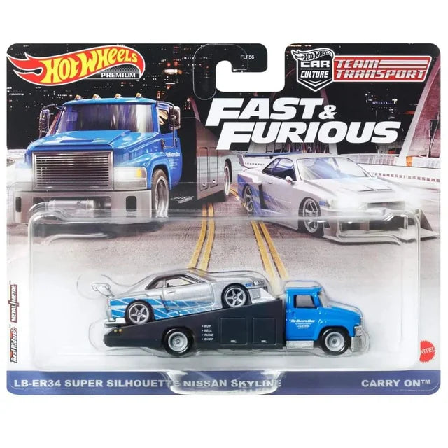 Hot Wheels Fast Furious Team Transporter Liberty Walk Nissan