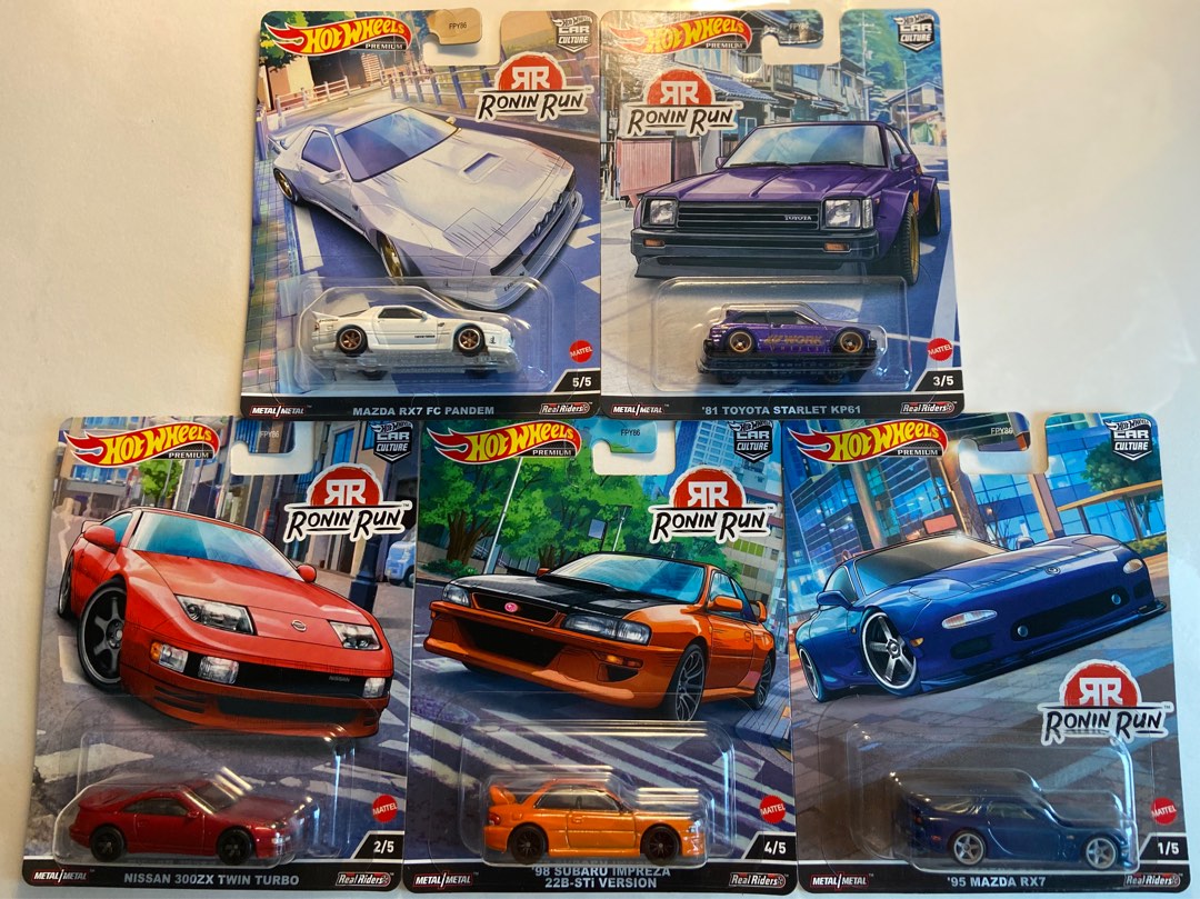 Hot Wheels Premium Car Culture Ronin Run Complete online Set WITH CHASE*RX7 PANDEM*