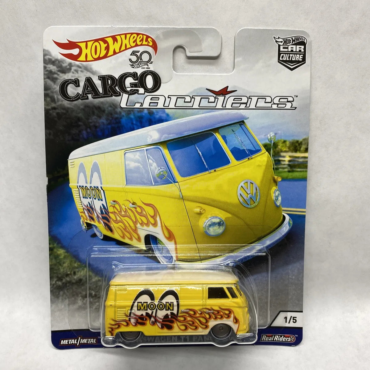 Hot Wheels Premium Cargo Carriers Volkswagen T1 Panel Bus Redline Diecast