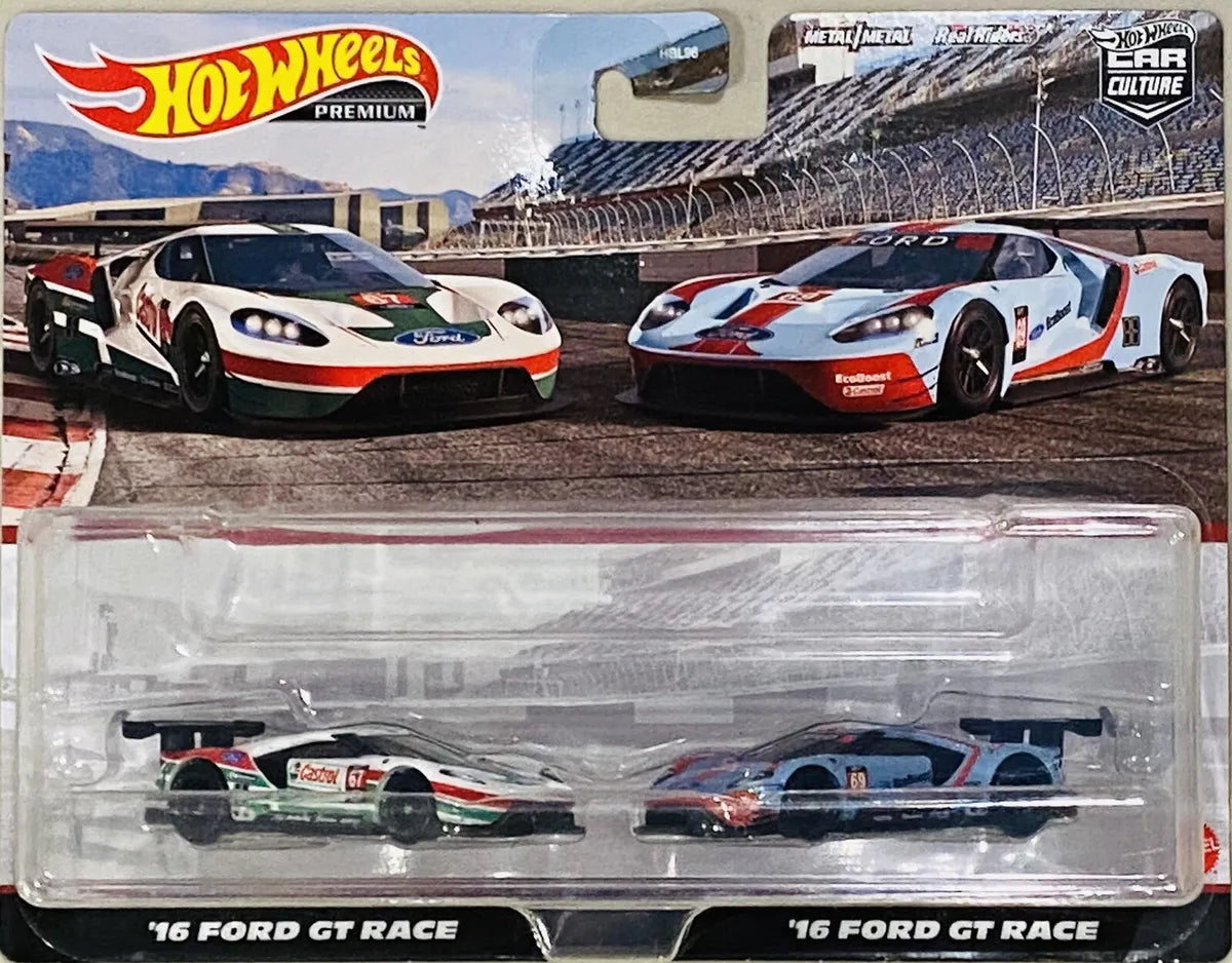 Hot Wheels Premium Twin Pack Ford GT Race