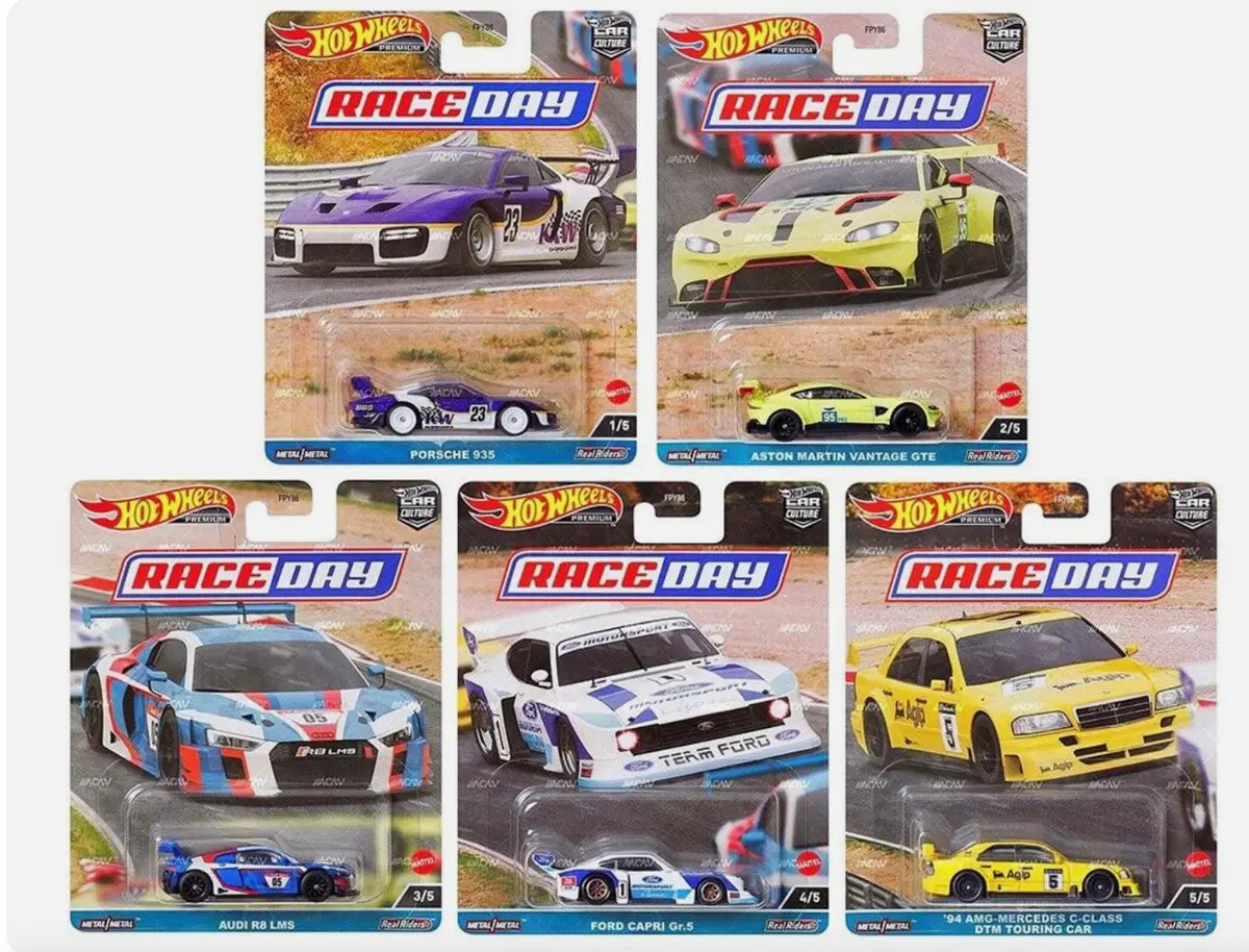 Hot Wheels Premium Car Culture Race Day Set Of 5