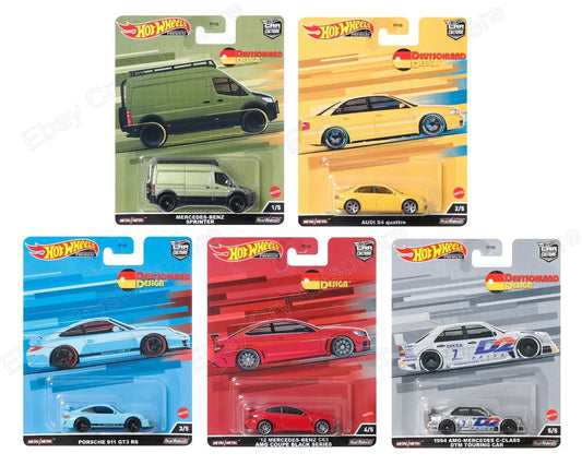 Hot Wheels Premium Car Culture Deutschland Set Of 5