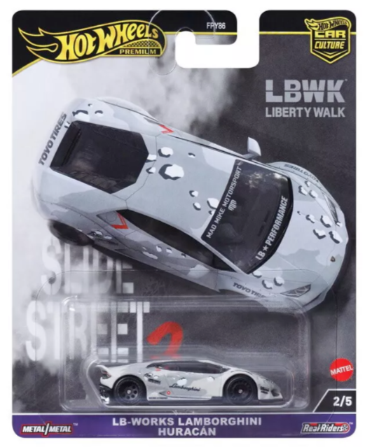 Hot Wheels Premium Car Culture Slide Street 2 LB-Works Lamborghini Huracan