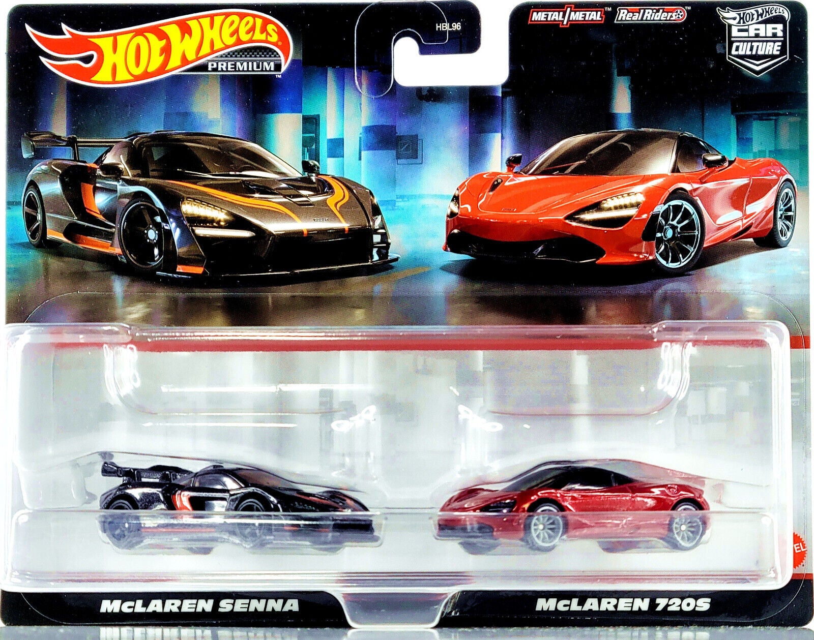 Hot Wheels Premium Twin Pack McLaren Senna 720S Redline Diecast