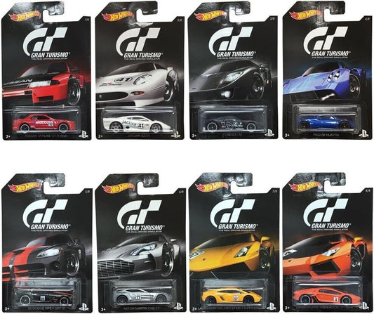 Hot Wheels Retro Entertainment Gran Turismo 2015 Set Of 8