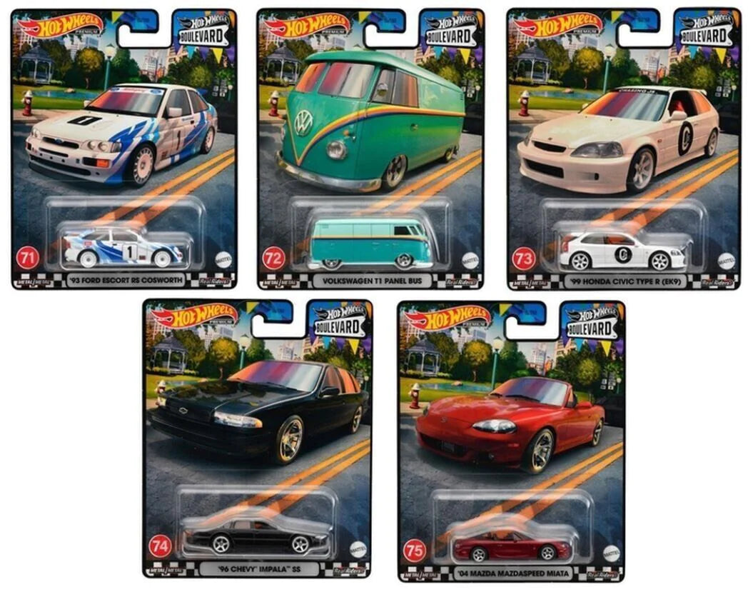 Hot Wheels Premium Boulevard #71-75 Set Of 5