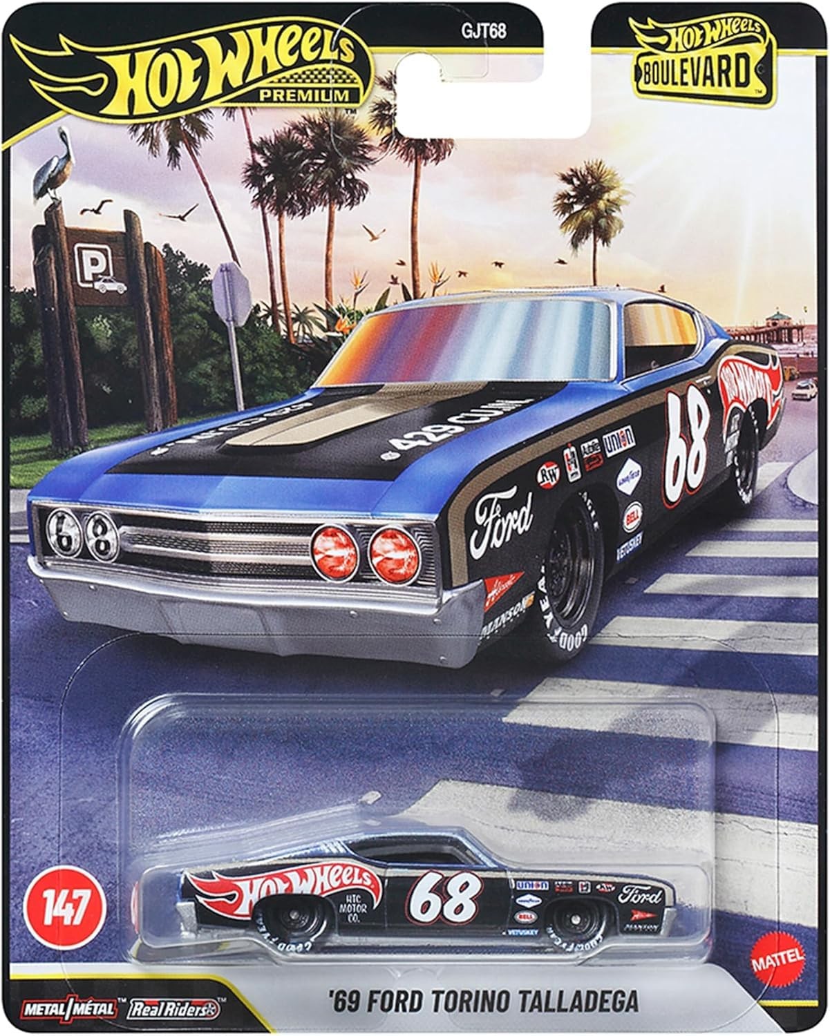Hot Wheels Premium Boulevard '69 Ford Torino Talladega #147
