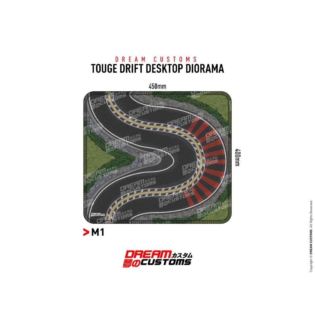 Dream Customs Touge Drift Desktop Diorama Mat – Redline Diecast