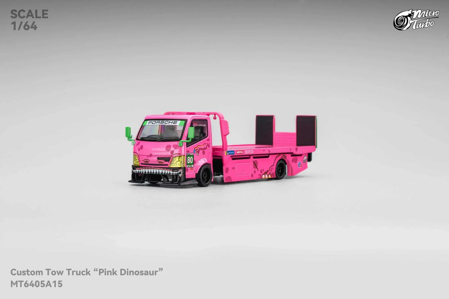Micro Turbo Mega Gear Custom Tow Truck Dino Roxy Livery Pink