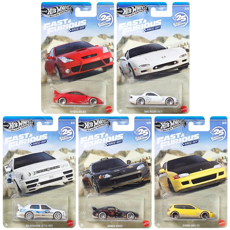Hot Wheels Fast & Furious Themed Mix 3 Of 2026 - Set Of 5