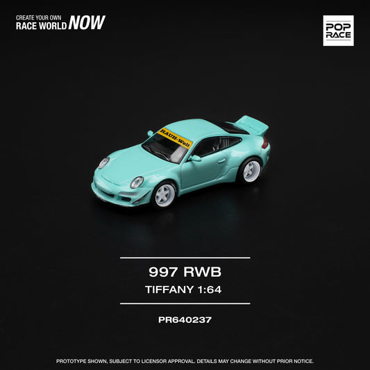 **PRE ORDER** Pop Race Porsche RWB 997 - Tiffany Blue