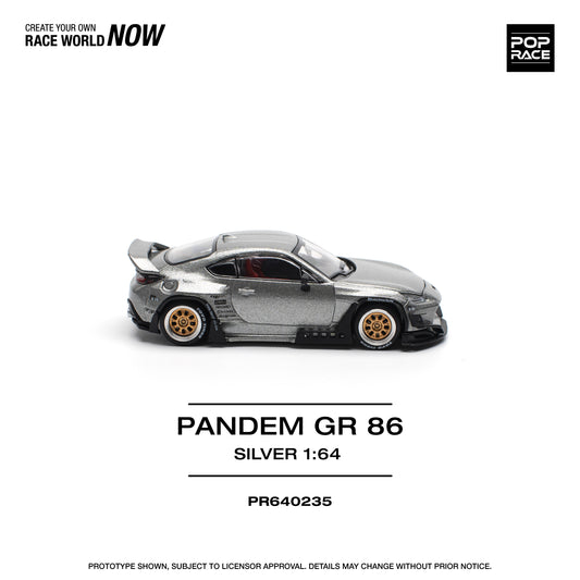**PRE ORDER** Pop Race Toyota GR86 Pandem - Silver