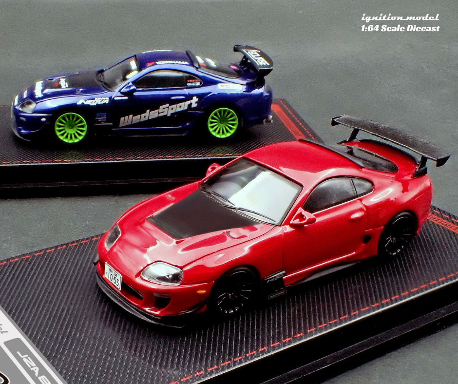 **PRE ORDER** Ignition Model Toyota Supra JZA80 RZ - Red / Blue Metallic