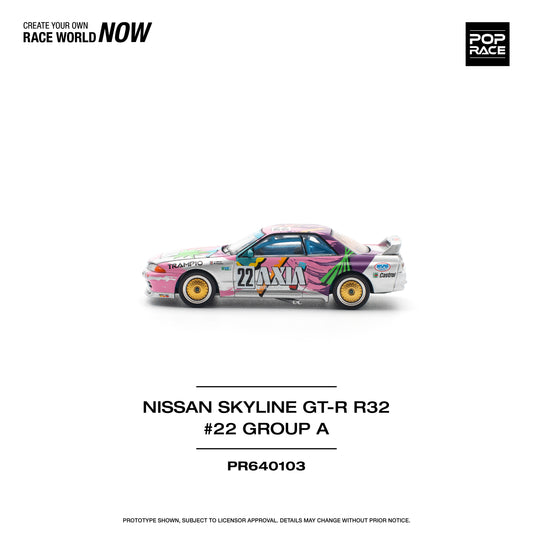 **PRE ORDER** Pop Race Nissan Skyline GTR R32  #22 Axia Group A