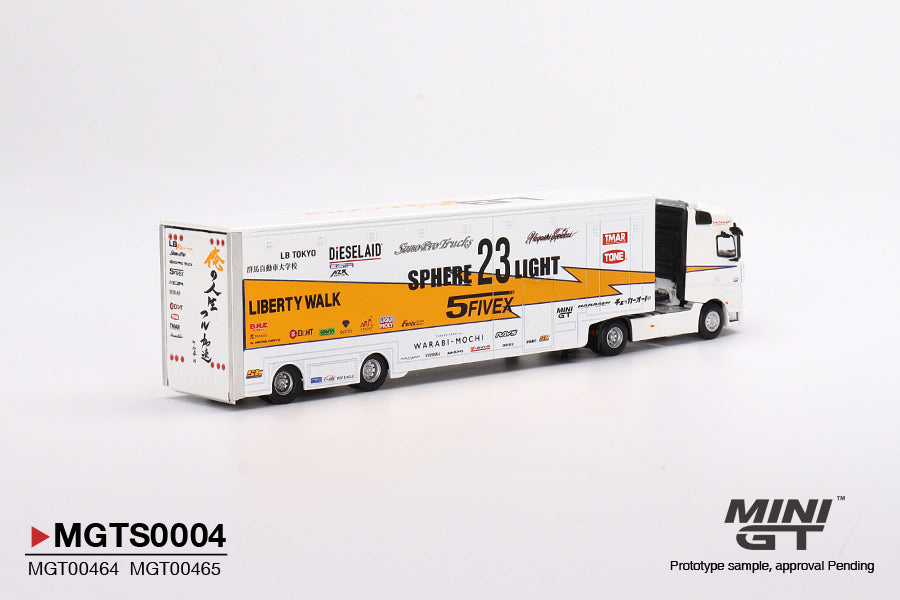 Mini GT LBWK Liberty Walk LB Racing Transporter Set Hauler Truck MGTS0004
