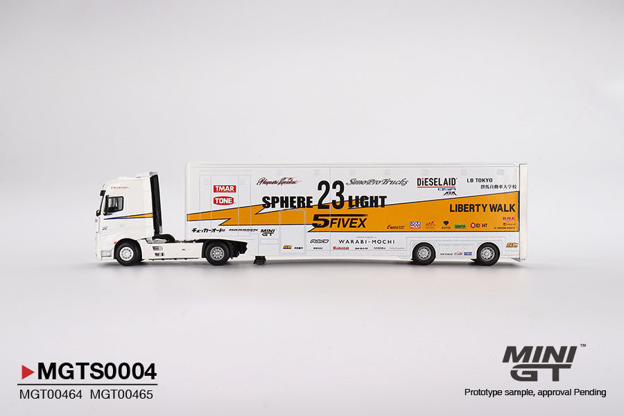 Mini GT LBWK Liberty Walk LB Racing Transporter Set Hauler Truck MGTS0004