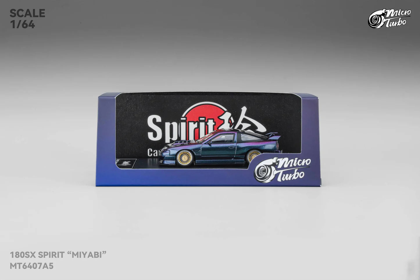 Micro Turbo Nissan 180SX Type X "Miyabi" Purple Chameleon