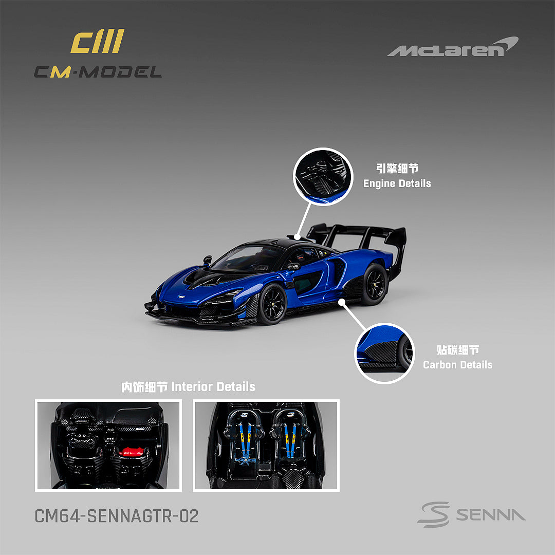 **PRE ORDER** CM Model Mclaren Senna GTR Metallic Blue