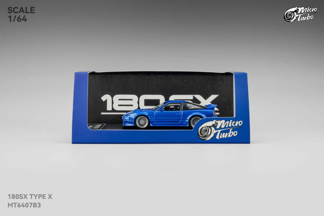 Micro Turbo 180SX Type X Metallic Blue
