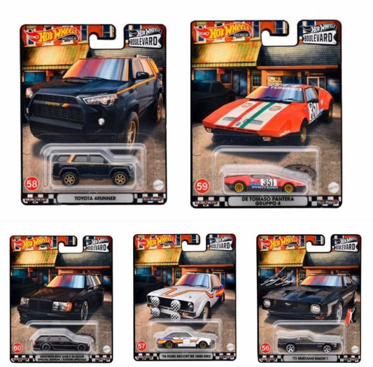 Hot Wheels Premium Boulevard #56-60 Set Of 5