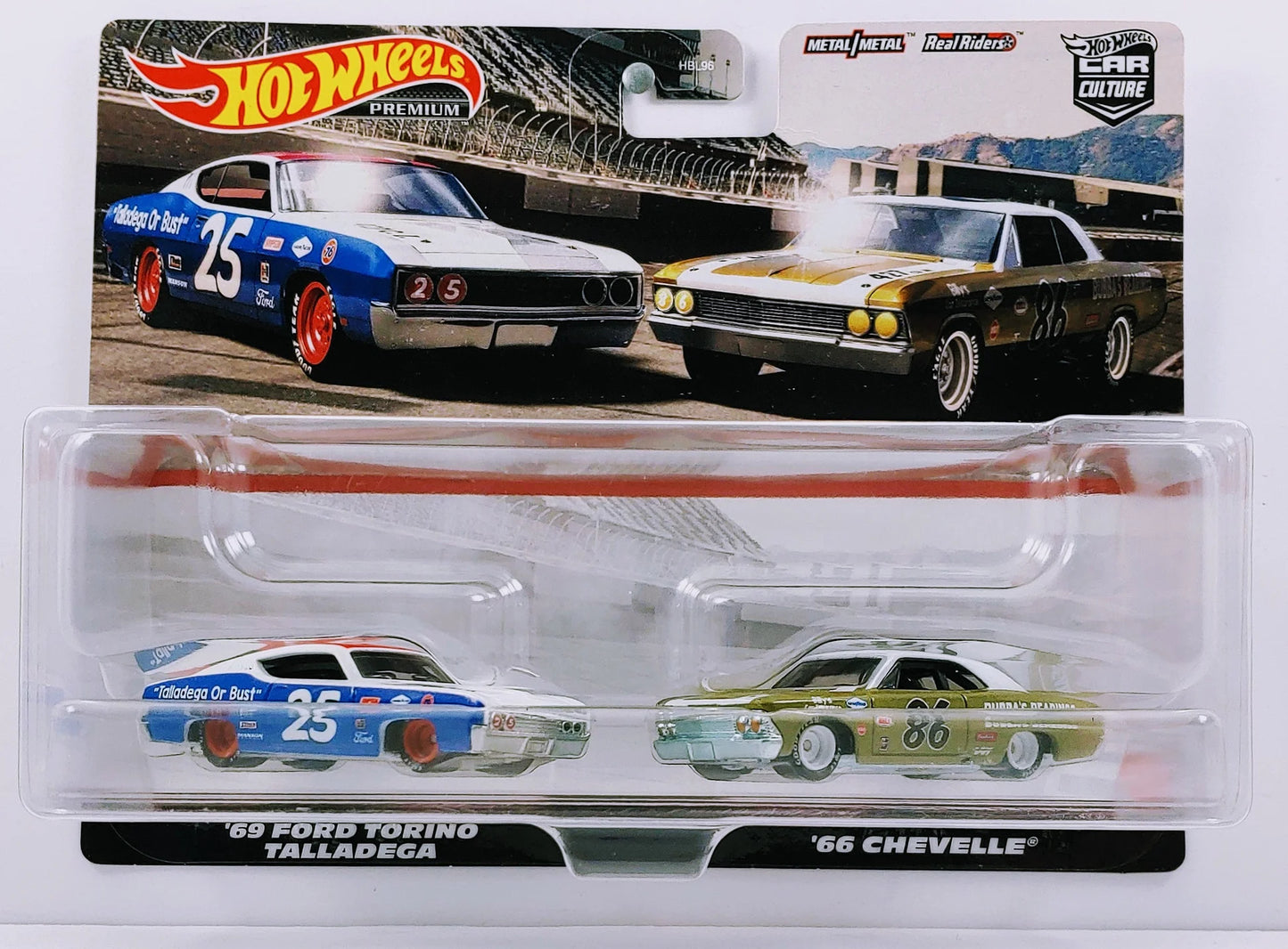 Hot Wheels Premium Twin Pack Ford Torino Talladega / Chevelle