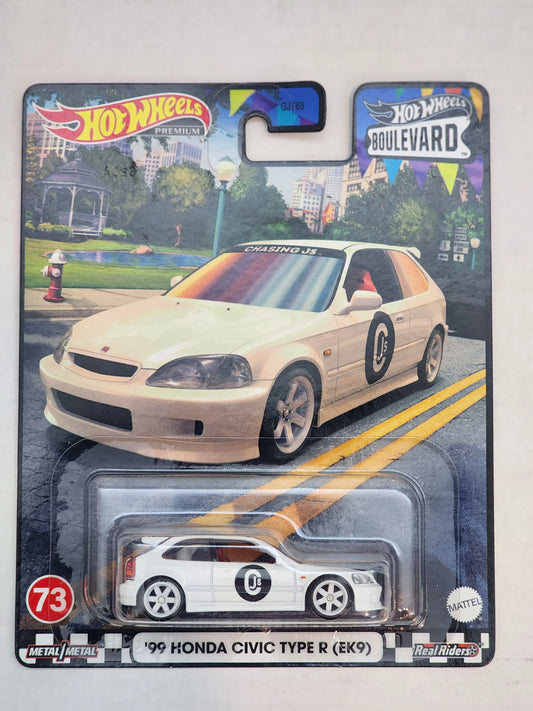 Hot Wheels Premium Boulevard #73 - '99 Honda Civic Type R (EK9)