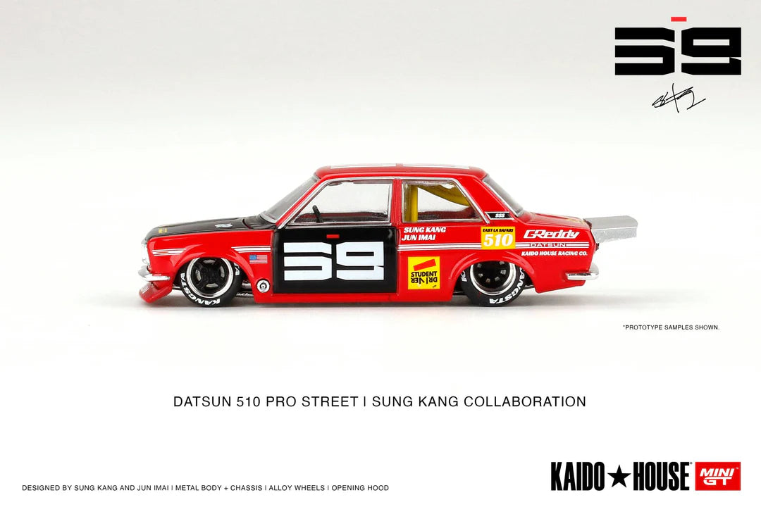 Kaido House x Mini GT Datsun 510 Pro Street - Sung Kang