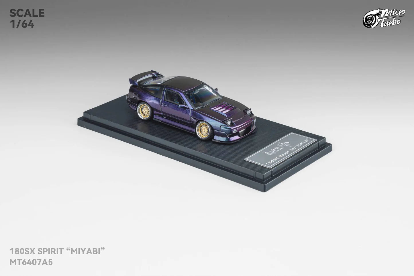 Micro Turbo Nissan 180SX Type X "Miyabi" Purple Chameleon