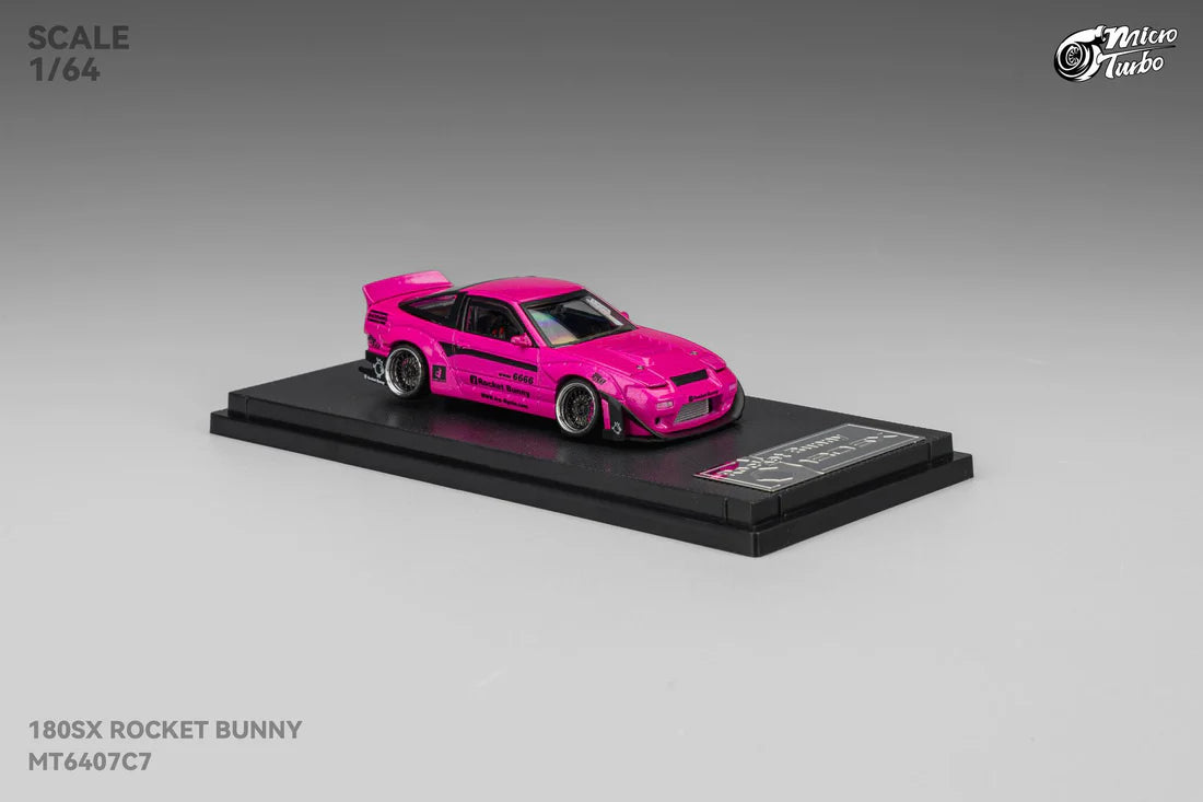 **PRE ORDER** Micro Turbo Nissan 180SX Type X Custom Rocket Bunny Magenta MT6407C7