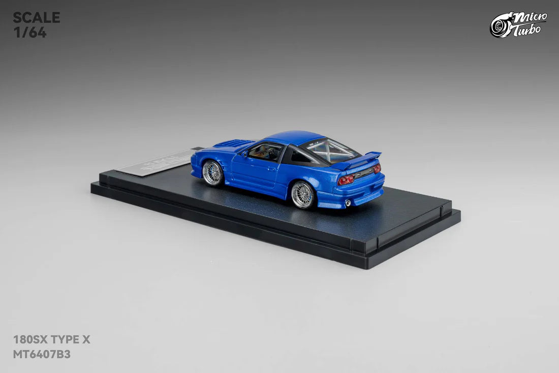 Micro Turbo 180SX Type X Metallic Blue